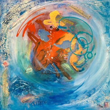 Schilderij getiteld "Tournoiement" door Cathy Dode, Origineel Kunstwerk, Acryl