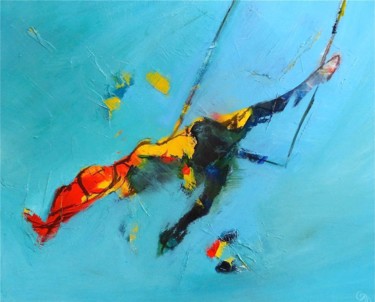 Malerei mit dem Titel "Equilibre.jpg" von Cathy Guerrier-D., Original-Kunstwerk, Öl