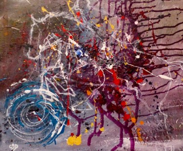 Картина под названием "Saut d'obstacle" - Cathy Guerrier-D., Подлинное произведение искусства, Другой