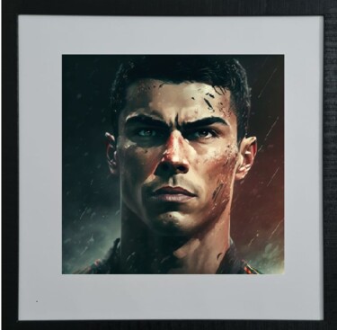 Artes digitais intitulada "Cristiano Ronaldo" por Cathy Massoulle (SUNY), Obras de arte originais, Imagem gerada por IA