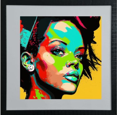 Arte digital titulada "Rihanna" por Cathy Massoulle (SUNY), Obra de arte original, Imagen generada por IA