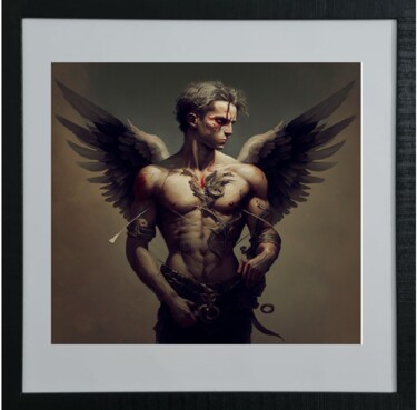 Arts numériques intitulée "Cupidon" par Cathy Massoulle (SUNY), Œuvre d'art originale, Image générée par l'IA