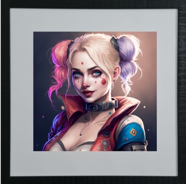 Digital Arts titled "HARLEY QUINN" by Cathy Massoulle (SUNY), Original Artwork, AI generated image