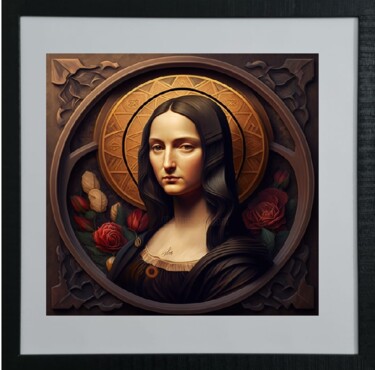 Digitale Kunst mit dem Titel "Mona Lisa" von Cathy Massoulle (SUNY), Original-Kunstwerk, KI-generiertes Bild