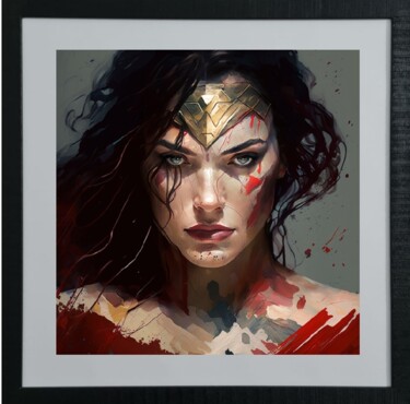 Digital Arts titled "Wonder-woman" by Cathy Massoulle (SUNY), Original Artwork, AI generated image