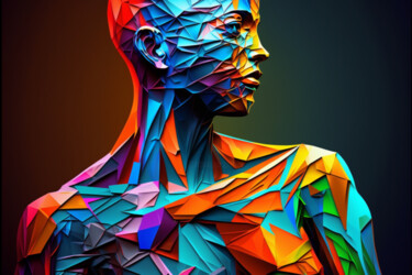 Digital Arts titled "BODY MAN" by Cathy Massoulle (SUNY), Original Artwork, AI generated image