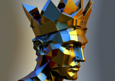 Arts numériques intitulée "king" par Cathy Massoulle (SUNY), Œuvre d'art originale, Image générée par l'IA