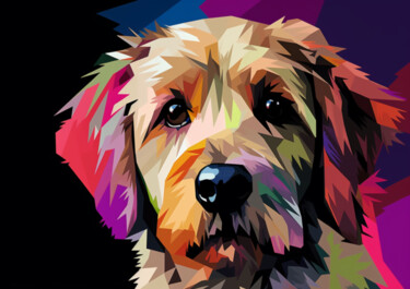 Arte digital titulada "SNOOP DOG" por Cathy Massoulle (SUNY), Obra de arte original, Imagen generada por IA