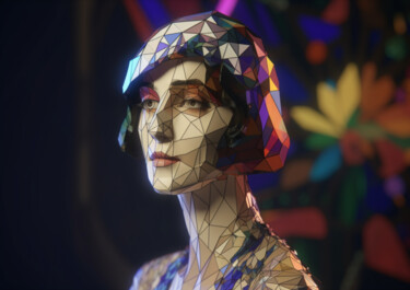 "FLOR" başlıklı Dijital Sanat Cathy Massoulle (SUNY) tarafından, Orijinal sanat, AI tarafından oluşturulan görüntü