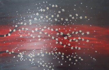Картина под названием "LE CERISIER" - Cathy Massoulle (SUNY), Подлинное произведение искусства, Акрил Установлен на Деревянн…