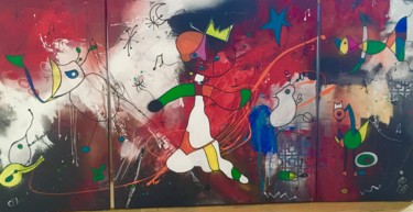 Painting titled "Chantez et dansez m…" by Cathy Pantigny, Original Artwork, Acrylic