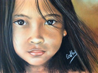 Dibujo titulada "TALY" por Cathy, Obra de arte original