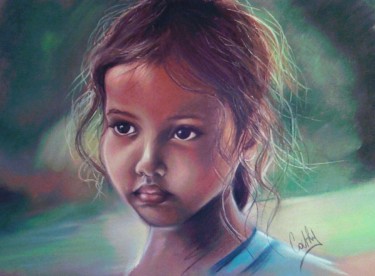 Drawing titled "XYUAN" by Cathy, Original Artwork, Pastel