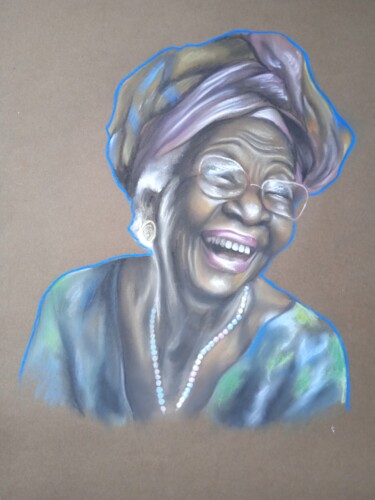 Рисунок под названием "Color mama 5" - Cathy, Подлинное произведение искусства, Пастель