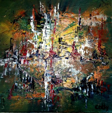 Peinture intitulée "Abstraction" par Cathya, Œuvre d'art originale, Acrylique Monté sur Châssis en bois