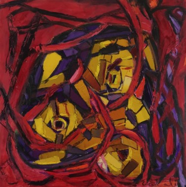 Peinture intitulée "L'Hybris" par Catali, Œuvre d'art originale, Huile