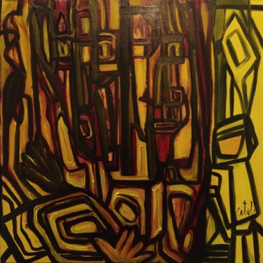 Painting titled "Citronnés" by Catali, Original Artwork, Oil