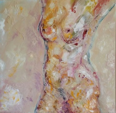Painting titled "Buste" by Catali, Original Artwork