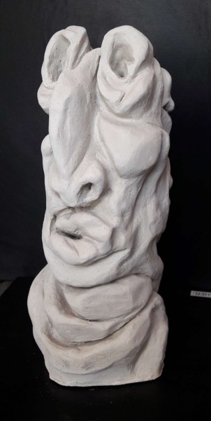 Sculpture titled "Janus" by Catali, Original Artwork, Clay