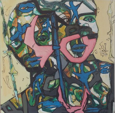 Peinture intitulée "Chjama e rispondu" par Catali, Œuvre d'art originale, Huile