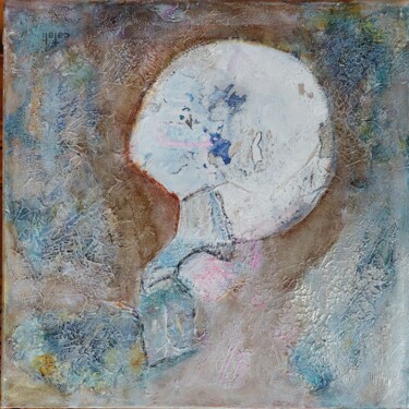 Ζωγραφική με τίτλο "I A" από Catali, Αυθεντικά έργα τέχνης, Μελάνι Τοποθετήθηκε στο Ξύλινο φορείο σκελετό