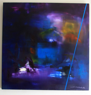 Painting titled "Frisson laser" by Cathy Mirouse, Original Artwork