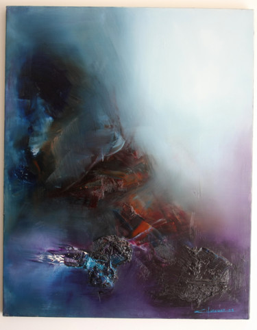 Pintura intitulada "la lumiere humaine" por Cathy Mirouse, Obras de arte originais, Óleo