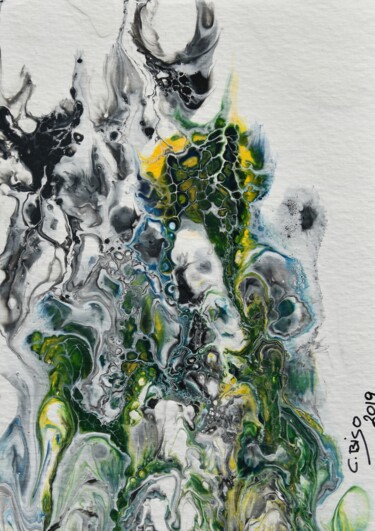 Pittura intitolato "Arte fluida #4" da Catia Biso, Opera d'arte originale, Acrilico