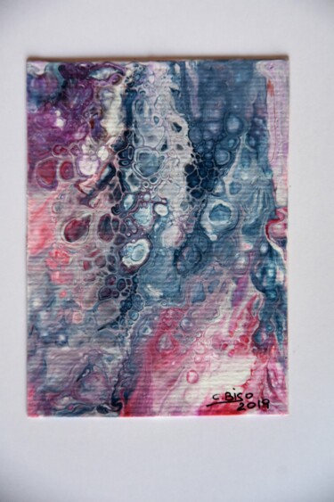 Pittura intitolato "Arte fluida in rosa" da Catia Biso, Opera d'arte originale, Acrilico