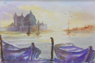 Pittura intitolato "Venezia -scorcio" da Catia Biso, Opera d'arte originale