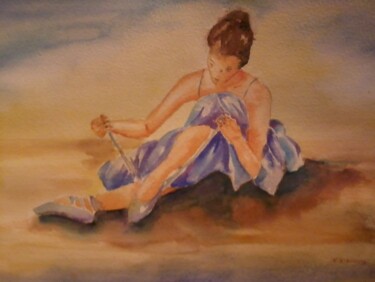 Pittura intitolato "ballerina.jpg" da Catia Biso, Opera d'arte originale