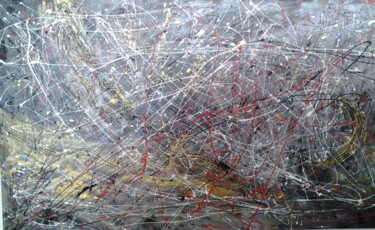 Pittura intitolato "caos organizzato.jpg" da Catia Biso, Opera d'arte originale