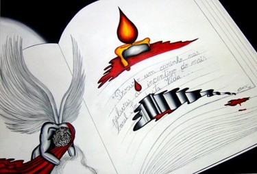 Pintura intitulada "Fire Soul" por Catia Rodrigues, Obras de arte originais, Acrílico