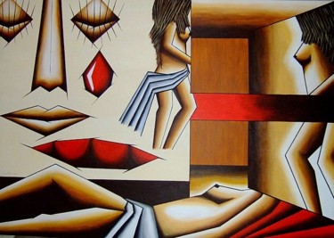 Pintura intitulada "saudade" por Catia Rodrigues, Obras de arte originais, Acrílico