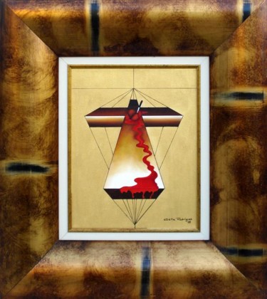 Painting titled ""Sofrimento de Amar"" by Catia Rodrigues, Original Artwork, Acrylic