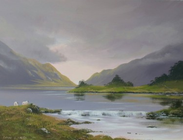 Malerei mit dem Titel "maam-light" von Cathal O Malley, Original-Kunstwerk, Acryl