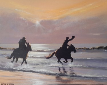 Painting titled "The race" by Cathal O Malley, Original Artwork, Acrylic