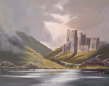 Painting titled "Valley castle" by Cathal O Malley, Original Artwork, Acrylic