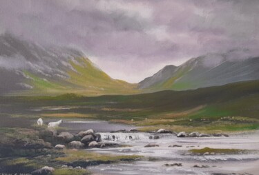 Connemara cloud Painting titled "Connemara cloud" by Cathal O Malley, Original Art, Acrylic