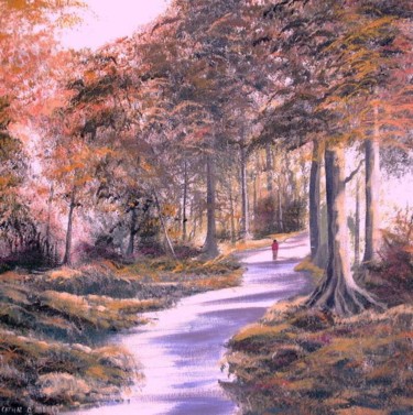 Painting titled "drumboe woods" by Cathal O Malley, Original Artwork