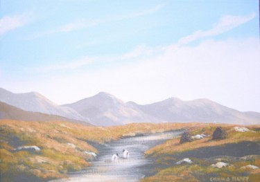 Painting titled "maam bogland" by Cathal O Malley, Original Artwork
