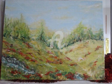 Painting titled "CAMPAGNE" by Catherine Cabé (CAT.), Original Artwork
