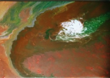 Painting titled "Hurrikan" by Brigitte Schäfer, Original Artwork, Acrylic