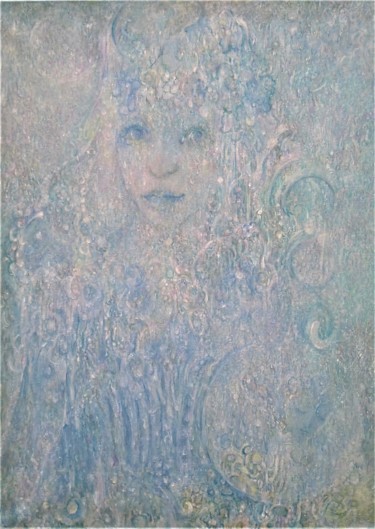 Peinture intitulée "L'esprit de l'eau" par Capucine, Œuvre d'art originale, Acrylique Monté sur Châssis en bois