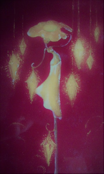 Peinture intitulée "Bouton d'or" par Capucine, Œuvre d'art originale, Huile