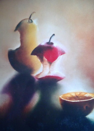 Peinture intitulée "Faim mélange" par Capucine, Œuvre d'art originale, Huile
