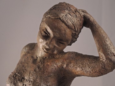 Sculpture titled "Buste de femme - Sc…" by Catherine Zivi, Original Artwork, Ceramics