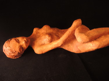 Sculpture titled "Sculpture de jeune…" by Catherine Zivi, Original Artwork, Terra cotta