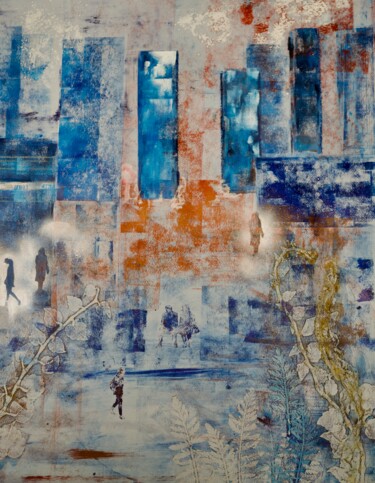 Картина под названием "Urban Paintings : L…" - Catherine Zivi, Подлинное произведение искусства, Масло