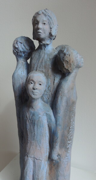 Rzeźba zatytułowany „Sculpture - Mere de…” autorstwa Catherine Zivi, Oryginalna praca, Terakota